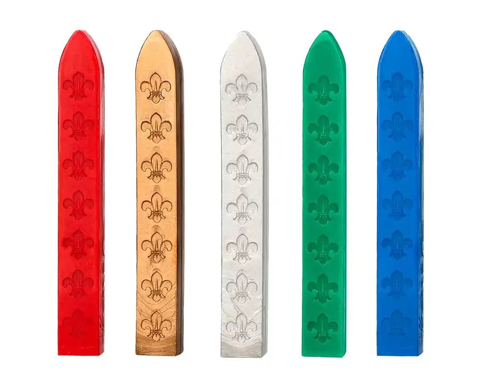 Lacre liderpapel con sello de carta juego de 10 barras colores surtidos