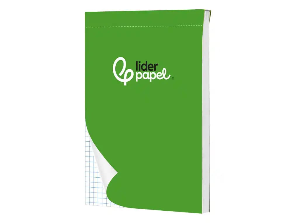 Bloc notas liderpapel cuadro 4mm b7 80 hojas 60g/m2 perforado