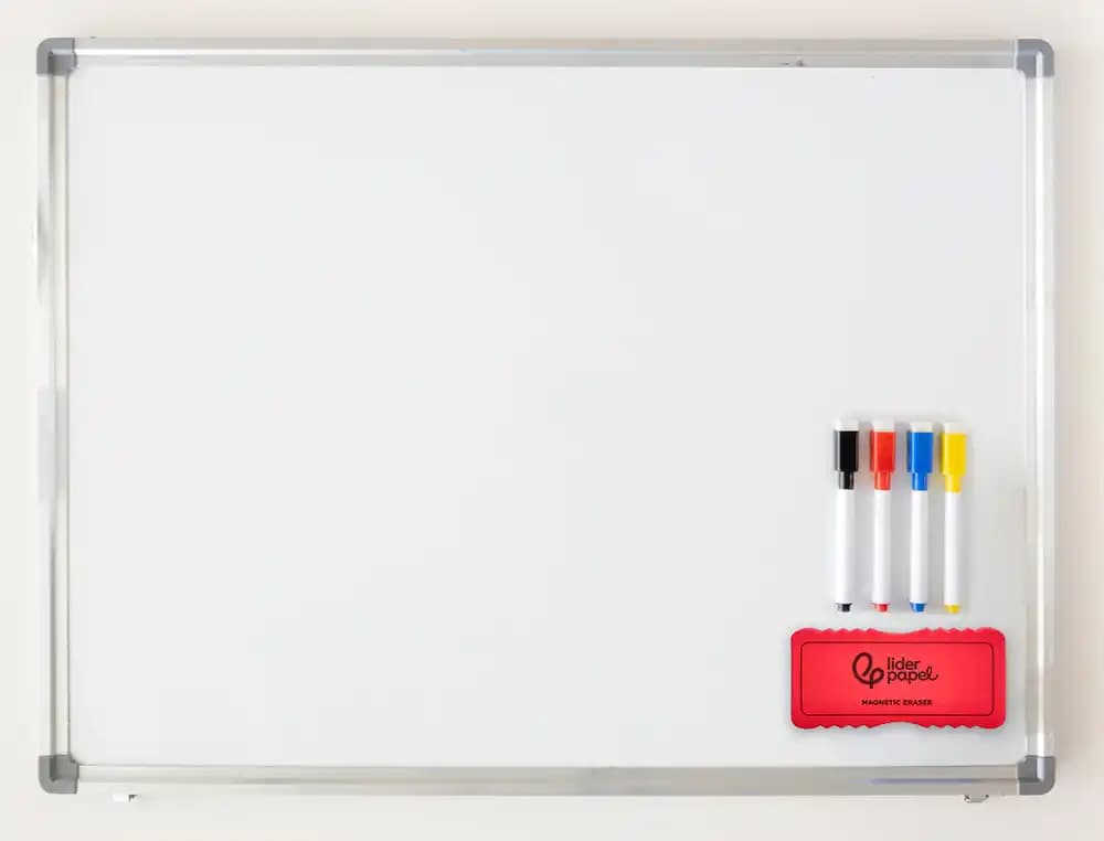 Borrador liderpapel pizarra blanca magnetico colores surtidos 130x60 mm