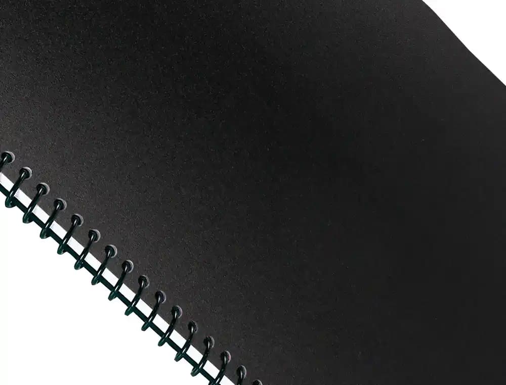 Tapa encuadernacion liderpapel polipropileno a3 0.5 mm negro opaco paquete de 100 unidades