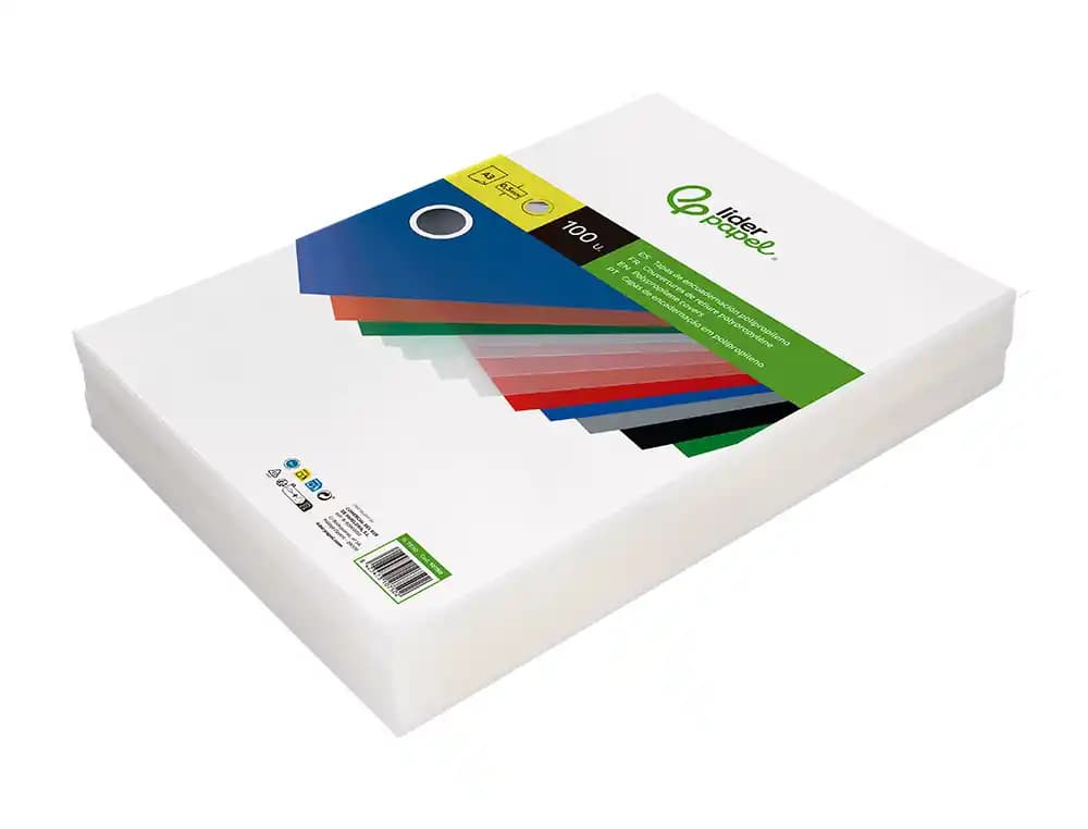 Tapa encuadernacion liderpapel polipropileno a3 0.5 mm transparente paquete de 100 unidades