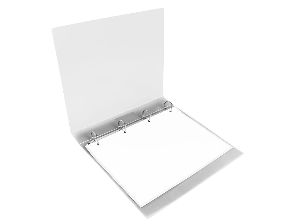 Carpeta liderpapel 4 anillas 25 mm mixtas polipropileno din a4