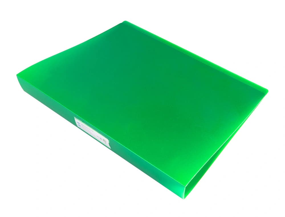 Carpeta Liderpapel A4 de polipropileno con 4 anillas mixtas de 25 mm – Verde manzana