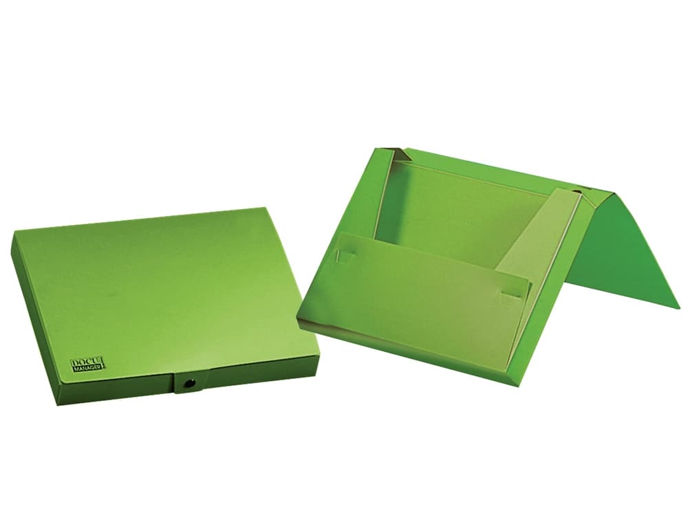 Carpeta portadocumentos Liderpapel A4 de polipropileno con gomas y lomo de 25 mm – Verde manzana