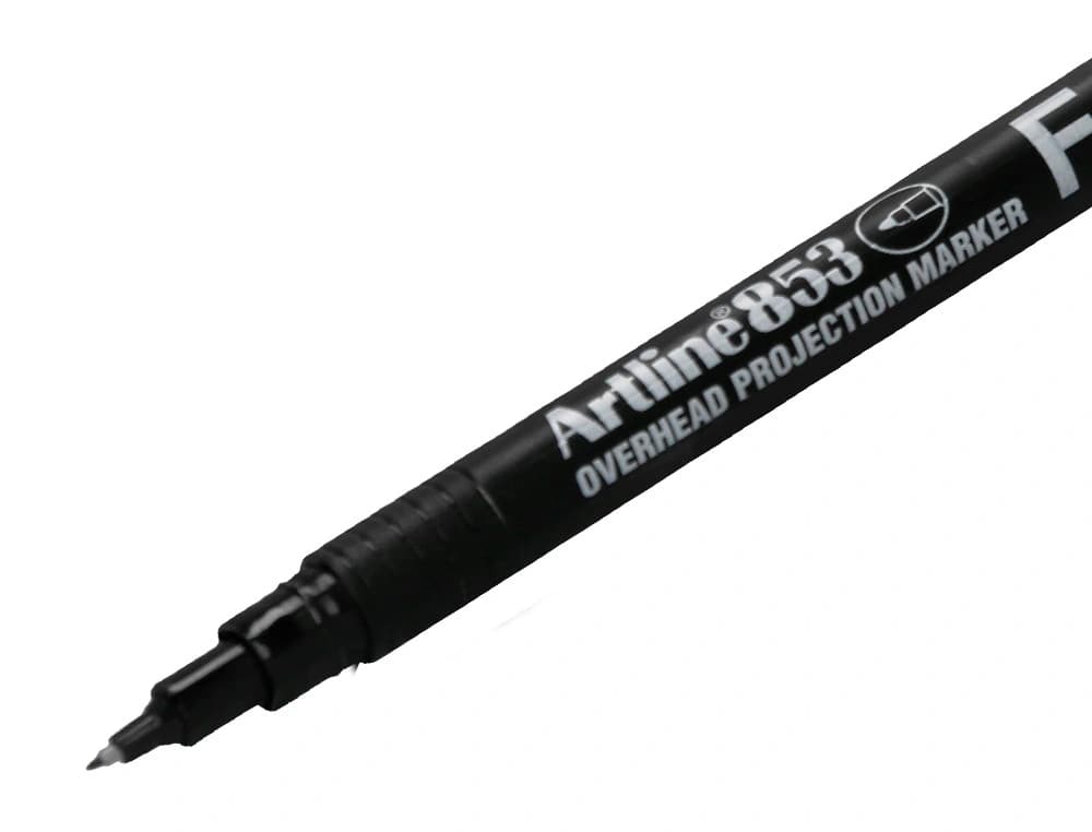 Rotulador artline retroproyeccion punta fibra permanente ek-853 -punta redonda 0.5 mm