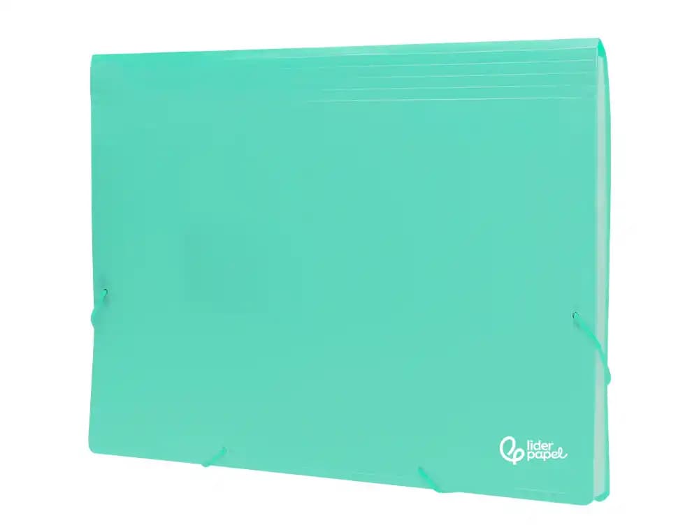 Carpeta liderpapel clasificador fuelle polipropileno din a4 opaco 13 departamentos