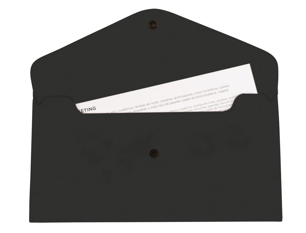 Carpeta liderpapel dossier broche polipropileno tamaño sobre americano 260x140 mm translucido