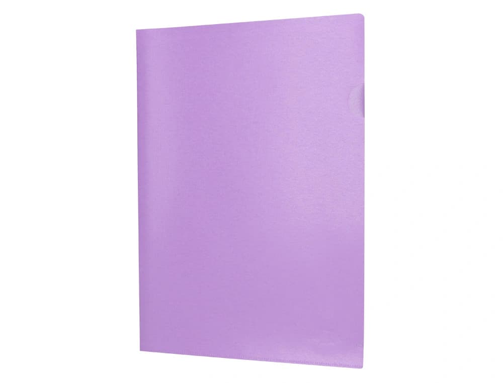 Carpeta dossier Liderpapel de polipropileno opaco con uñero, DIN A4, 20 hojas – Lavanda