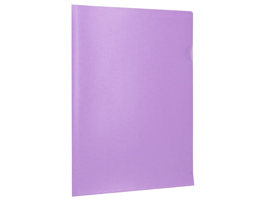 Carpeta dossier Liderpapel de polipropileno opaco con uñero, DIN A4, 20 hojas – Lavanda