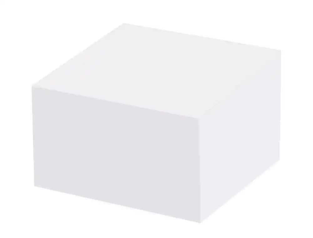 Taco papel liderpapel encolado blanco 500+75 hojas 100x100x60 mm 80 gr