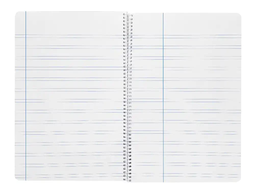 Cuaderno espiral liderpapel a5 wonder tapa plastico 80h 90g pauta 3,5mm con margen colores surtidos