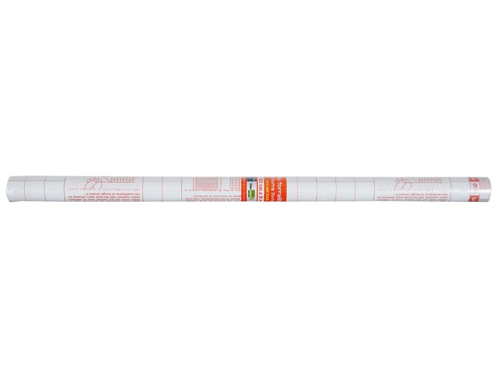 Rollo plastico adhesivo liderpapel 0.33x1.50 50 mc forralibros removible