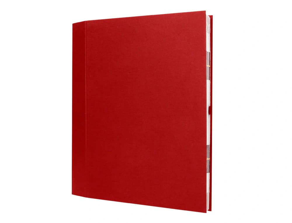 Carpeta de fuelle Liderpapel de cartón forrado – Burdeos