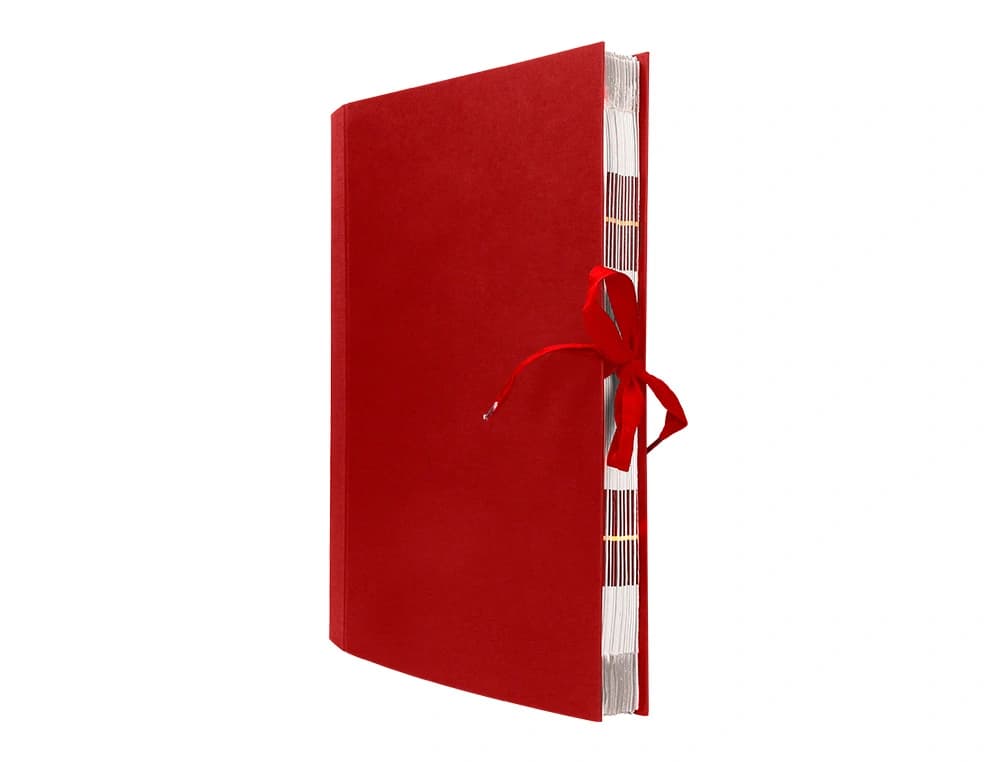 Carpeta de fuelle Liderpapel de cartón forrado – Burdeos