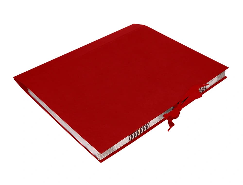 Carpeta de fuelle Liderpapel de cartón forrado – Burdeos