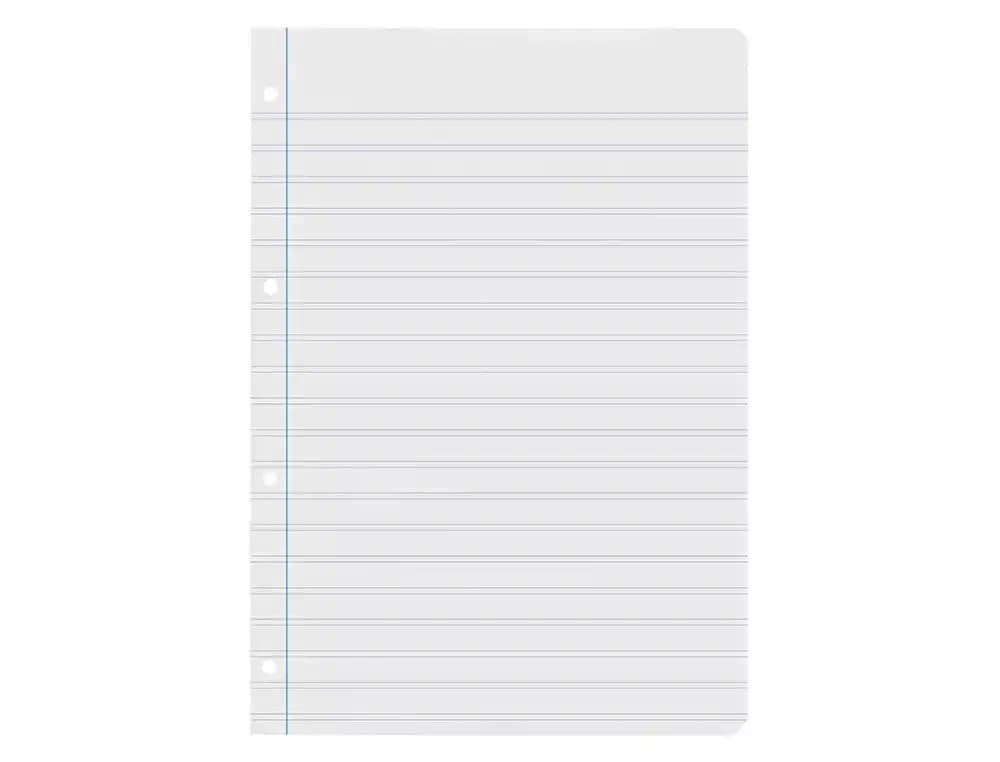 Recambio liderpapel a4 100 hojas 60gr pauta 5ª 2.5mm con margen 4 taladros