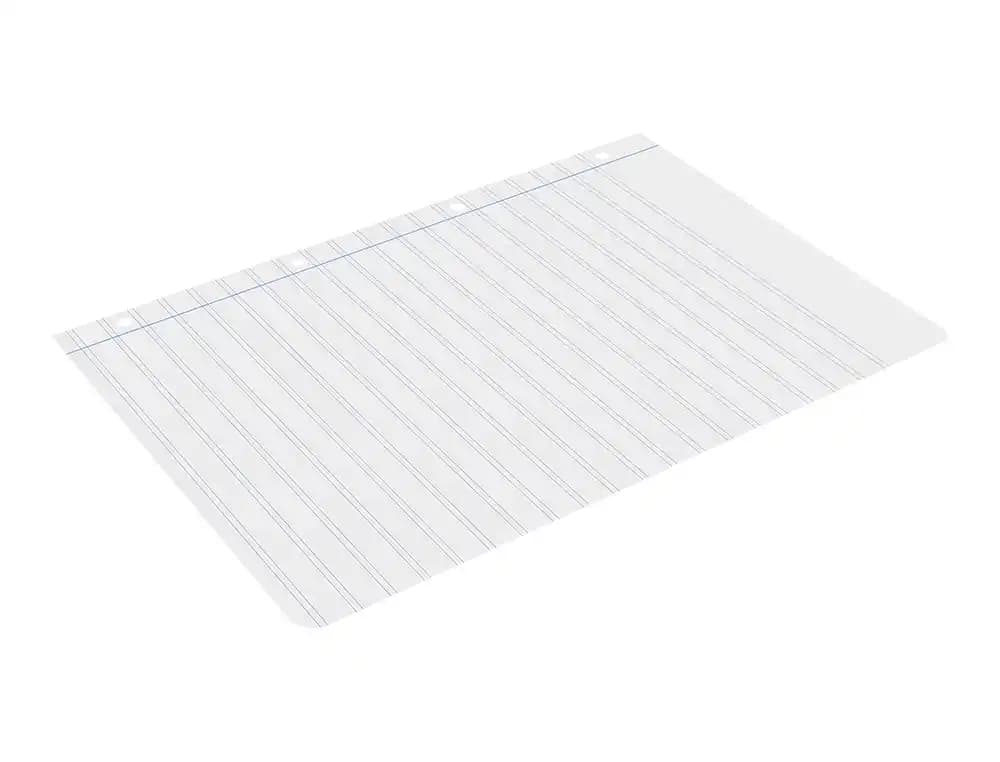 Recambio liderpapel a4 100 hojas 60gr pauta 5ª 2.5mm con margen 4 taladros