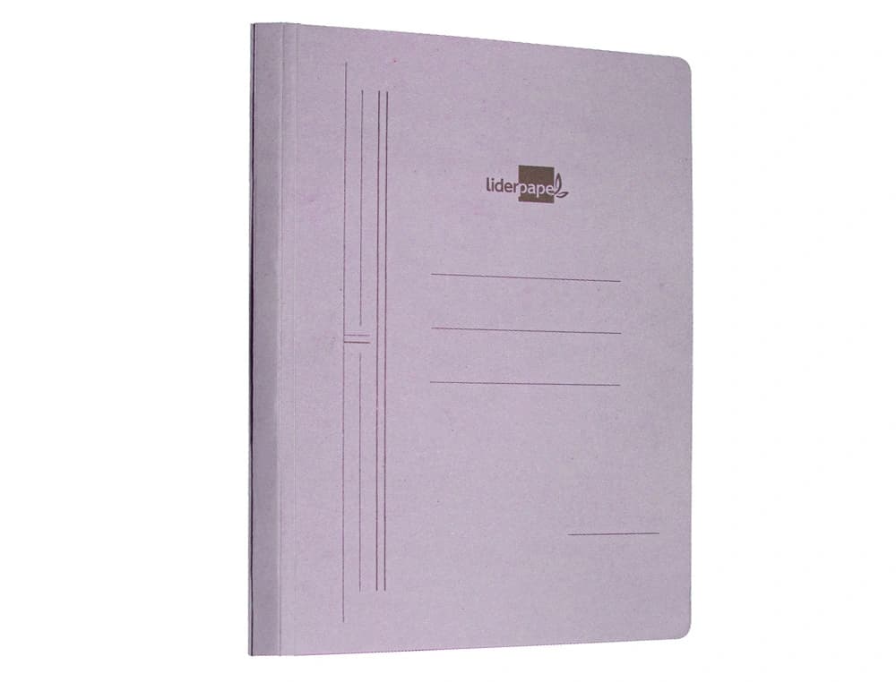 Carpeta gusanillo liderpapel folio carton azul