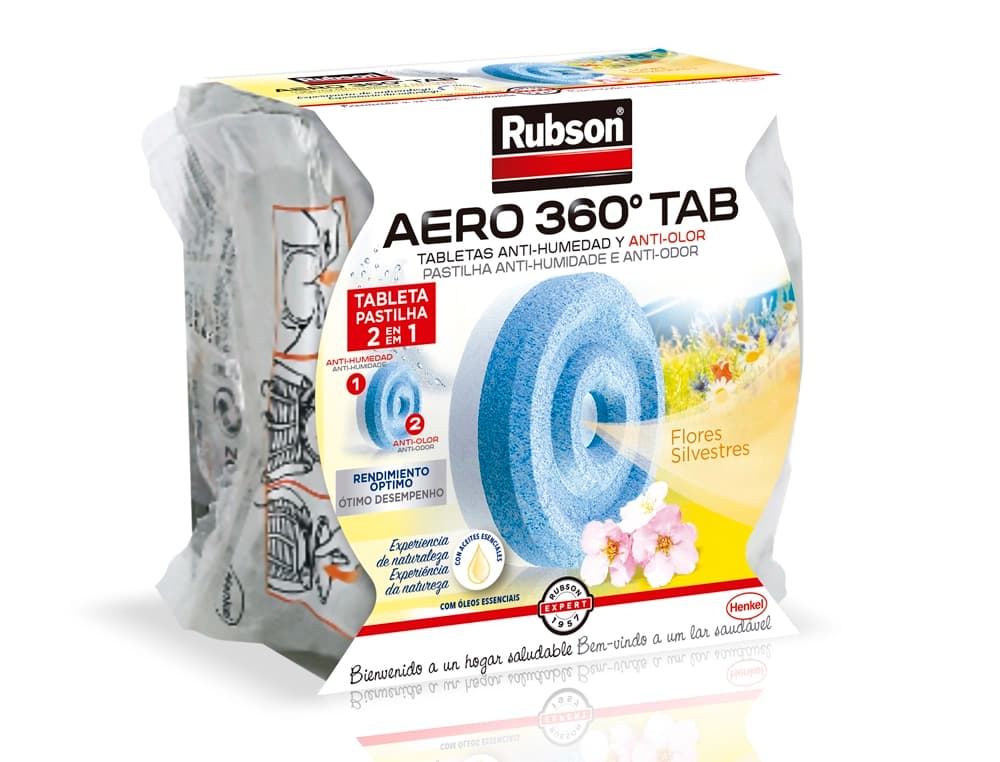Recambio pastilla deshumidificador rubson aero 360º aromaterapia flores