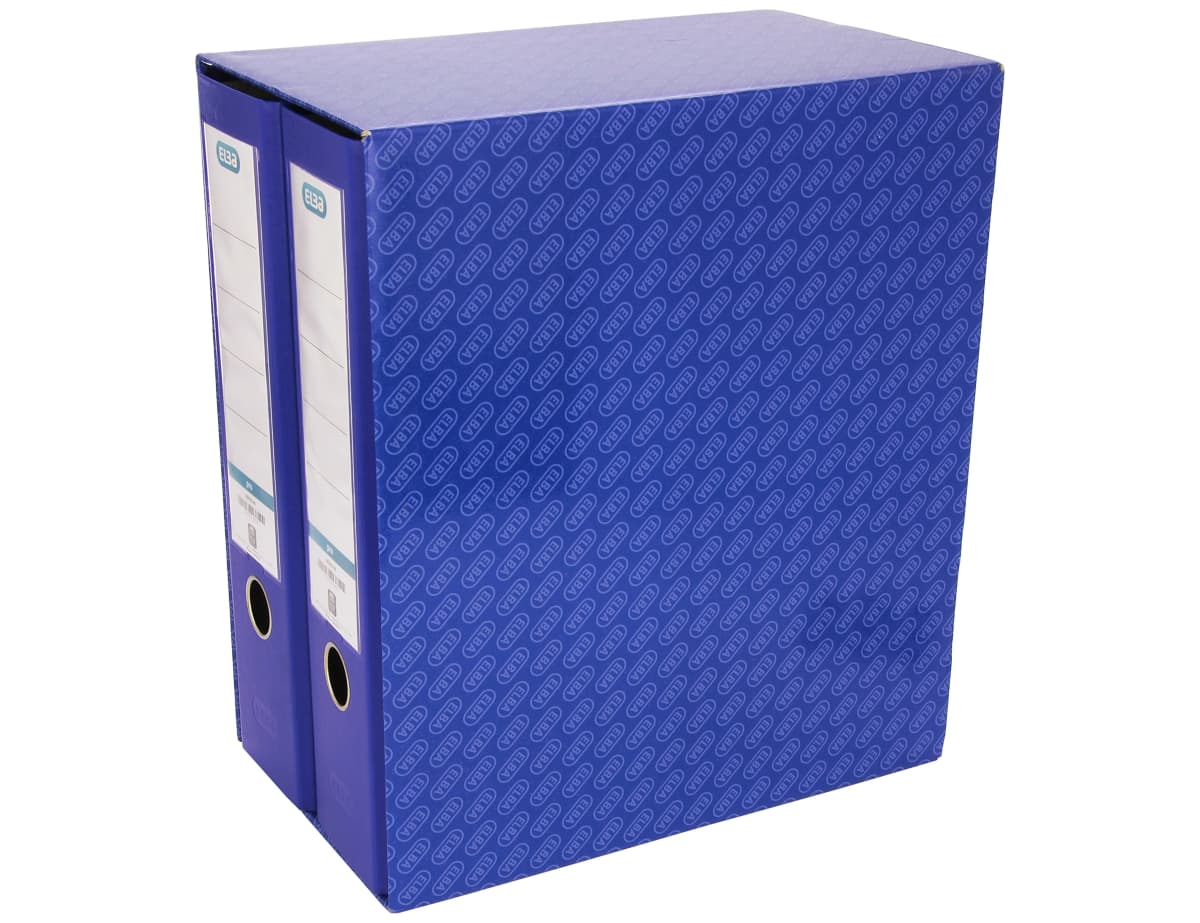 Módulo Elba de 2 archivadores de palanca A4 con Rado, lomo de 80 mm – Azul