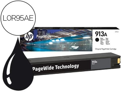 Hp Ink-jet hp 913a pagewide 352 mfp 377 / p57750 / p55250 / 452 / 477 / 552 negro 3.500 pag