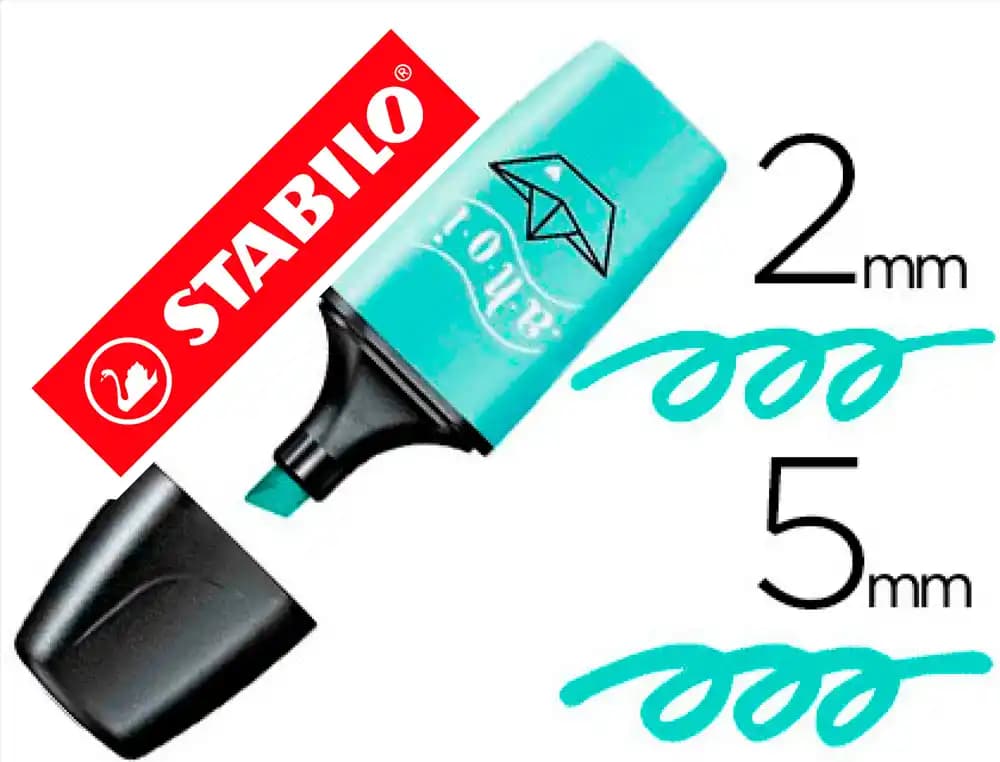Stabilo Rotulador stabilo boss mini pastel love toque de turquesa