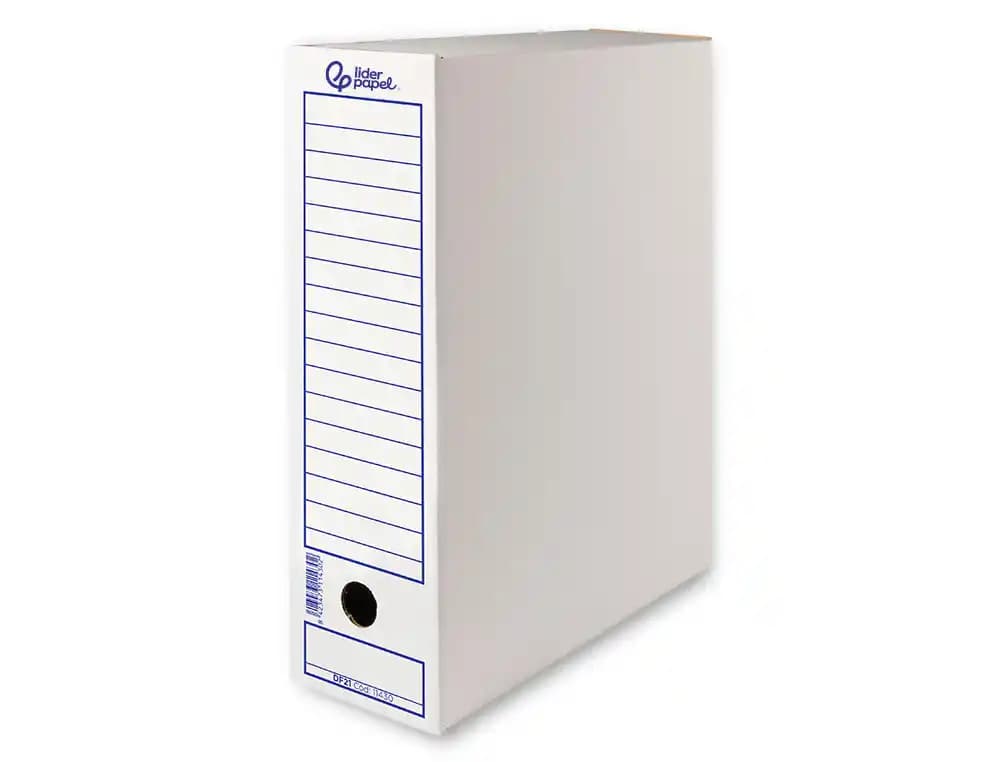Caja de archivo definitivo Liderpapel de cartón – Blanco