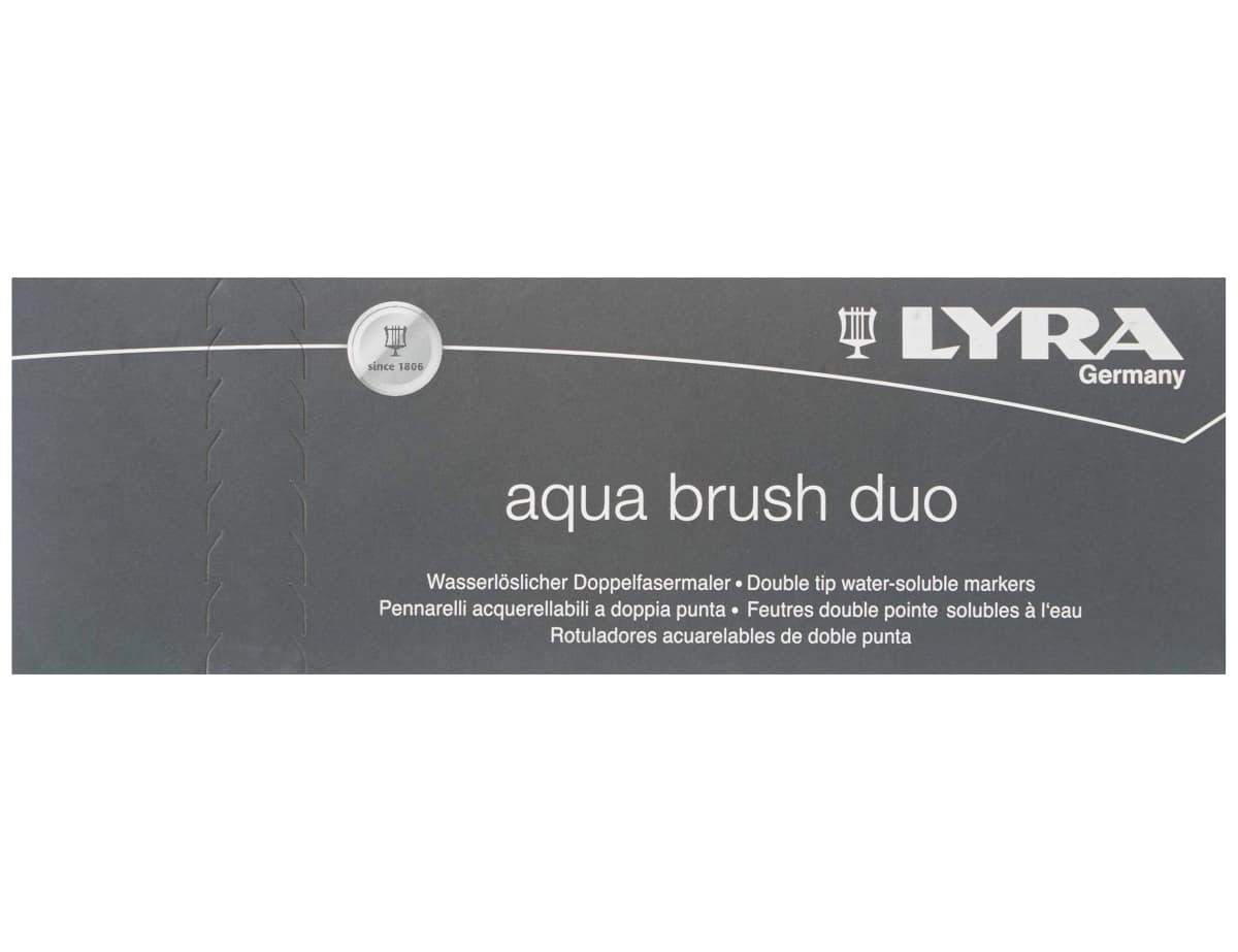 Rotulador Lyra Aqua Brush acuarelable doble punta fina y pincel