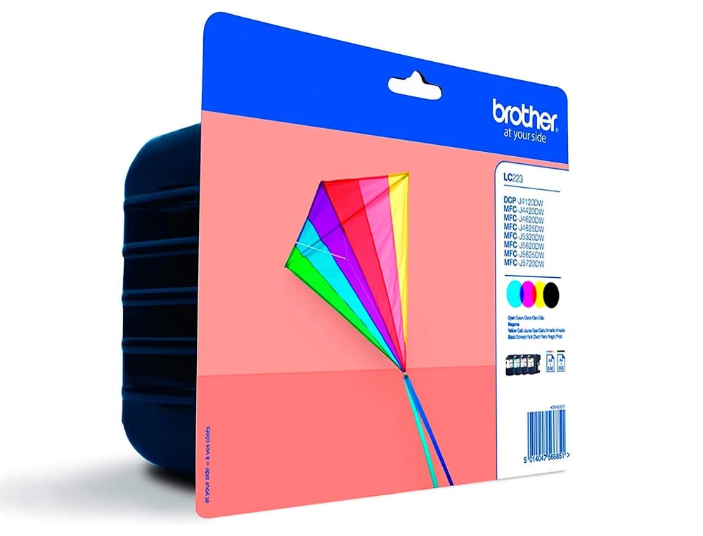 Ink-jet brother lc-223valbp dcpj4120dw / mfcj4420dw / 4620dw / 5320dw pack de 4 colores 550 paginas