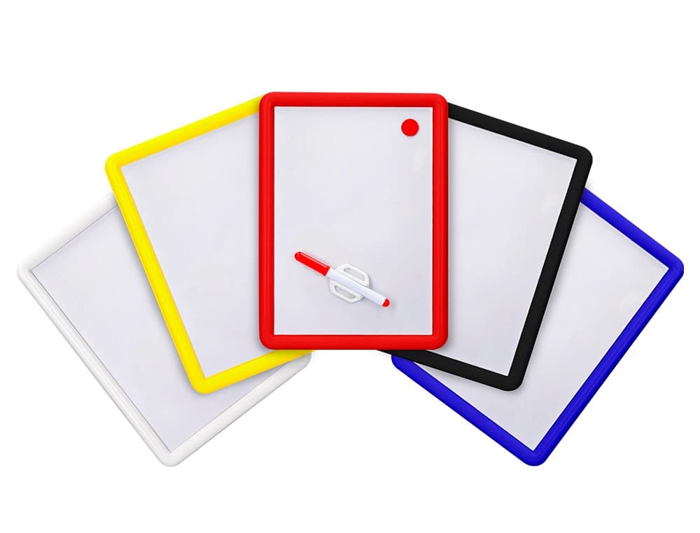 Pizarra blanca magnetica 25x35 cm con rotulador y borrador