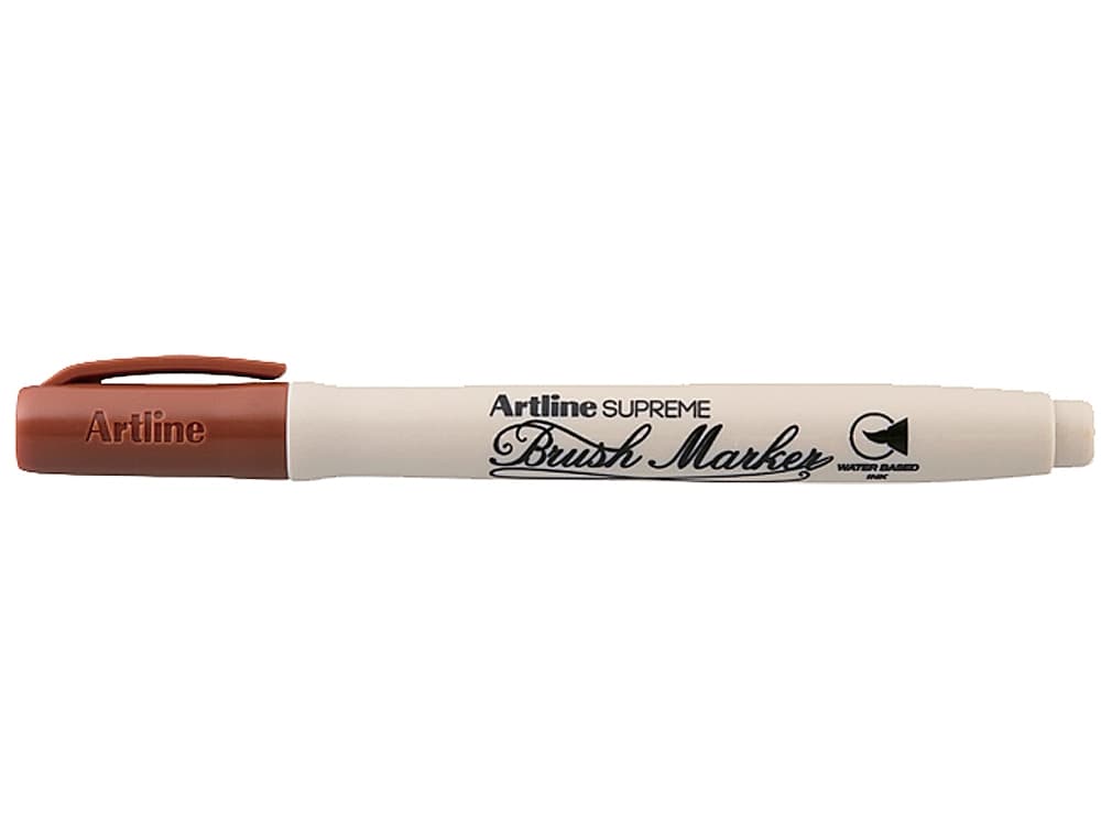 Rotulador artline supreme brush pintura base de agua punta tipo pincel trazo variable