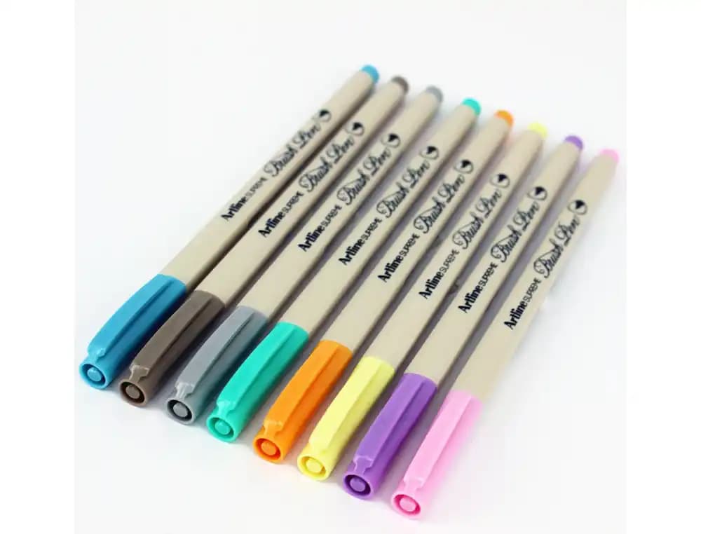 Rotulador artline supreme brush pintura base de agua punta tipo pincel trazo variable