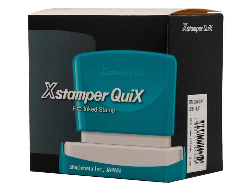 Sello x'stamper quix personalizable medidas 36x61 mm q-16