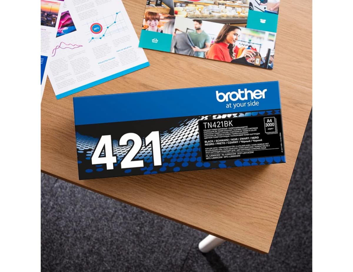Toner brother tn-421 para dcp-l8410 cdn / 8410 cdw / hl-l8260 cdw / mfc-l8360 cdw / 8690 cdw / 8900 cdw