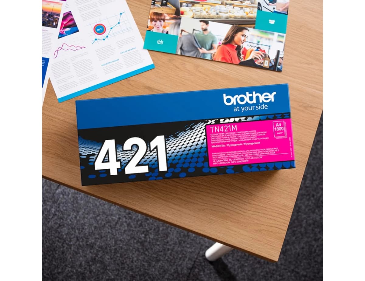 Toner brother tn-421 para dcp-l8410 cdn / 8410 cdw / hl-l8260 cdw / mfc-l8360 cdw / 8690 cdw / 8900 cdw