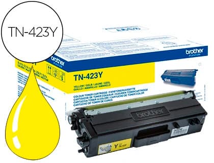 Brother Toner brother tn-423 para dcp-l8410 cdn/8410 cdw / hl-l8260 cdw/mfc-l8360 cdw / 8690 cdw/8900 cdw amarillo