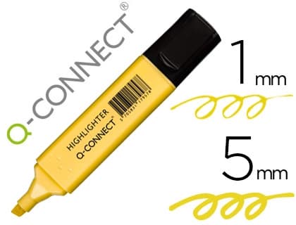 Q-connect Rotulador Q-Connect fluorescente pastel punta biselada