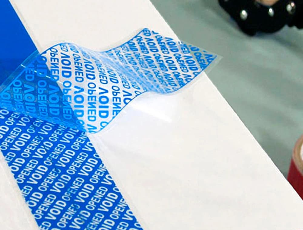 Cinta seguridad q-connect precinto postal azul 35 mt x 33 mm