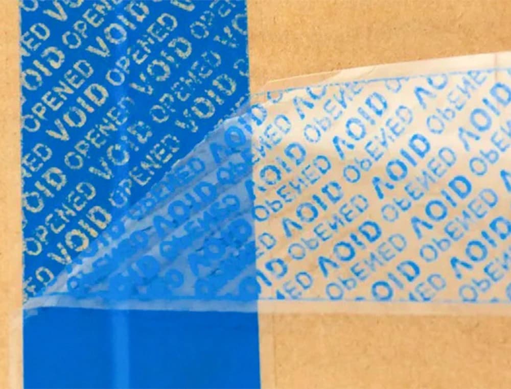 Cinta seguridad q-connect precinto postal azul 35 mt x 33 mm