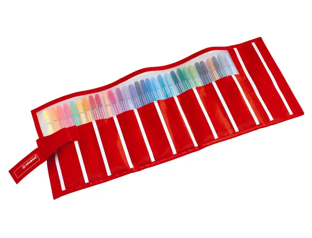 Rotulador stabilo punta de fibra pen 68 estuche rollerset de 30 unidades colores surtidos