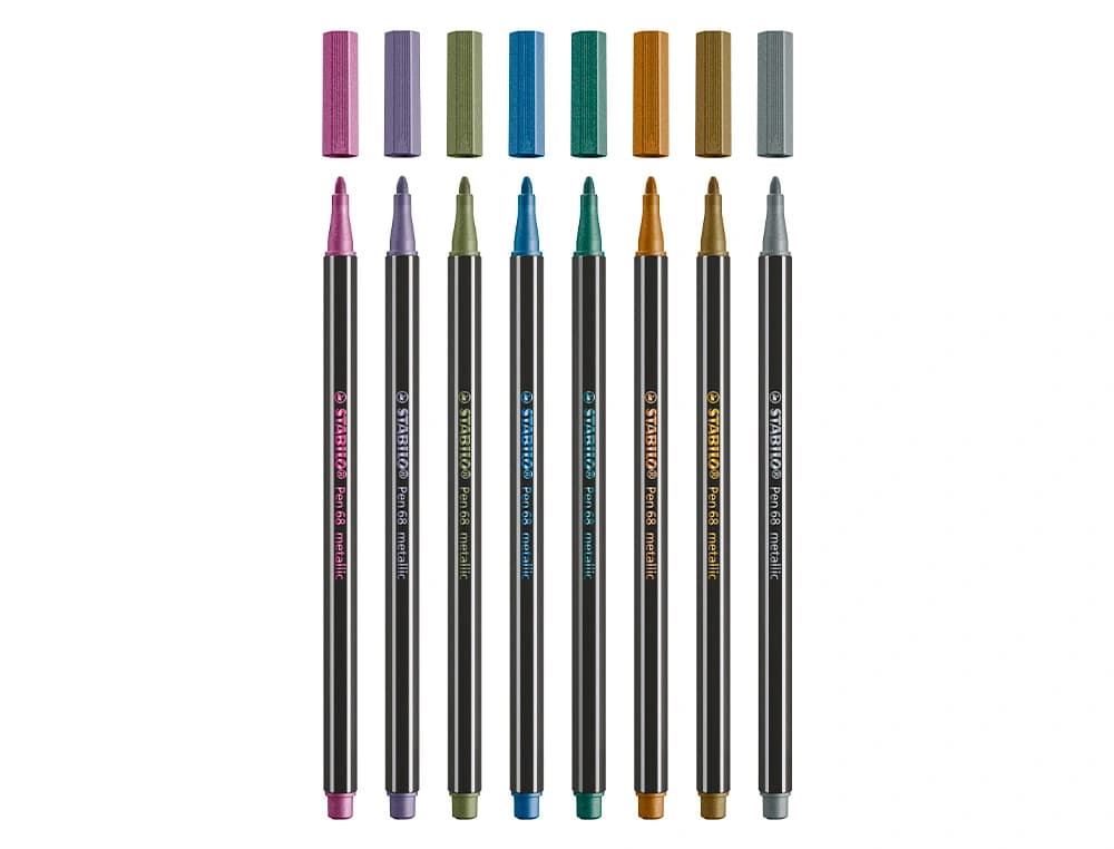 Rotulador stabilo acuarelable pen 68 metalico punta gruesa 1mm