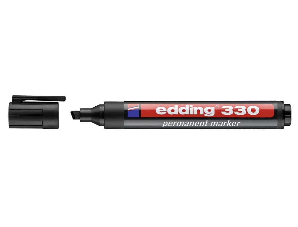 Rotulador edding marcador permanente 330 punta biselada 1-5 mm recargable