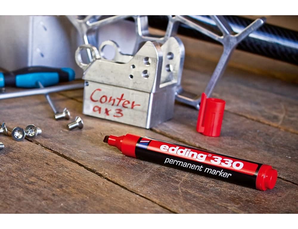 Rotulador edding marcador permanente 330 punta biselada 1-5 mm recargable