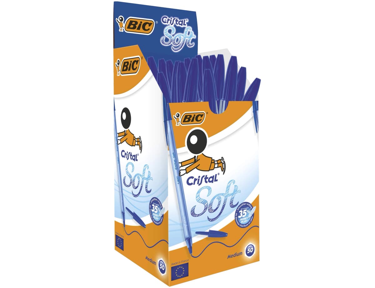 Boligrafo bic cristal soft punta de 1,2 mm