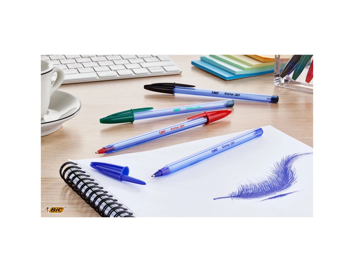 Boligrafo bic cristal soft punta de 1,2 mm