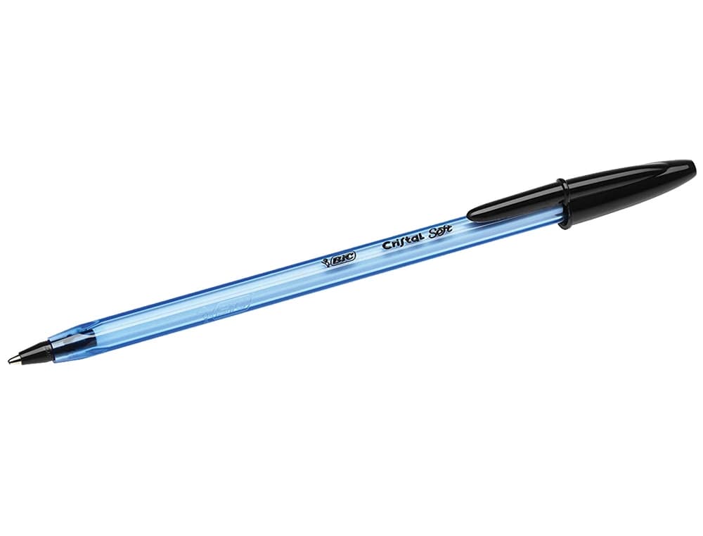 Bolígrafo BIC Cristal Soft con punta de 1,2 mm – Negro