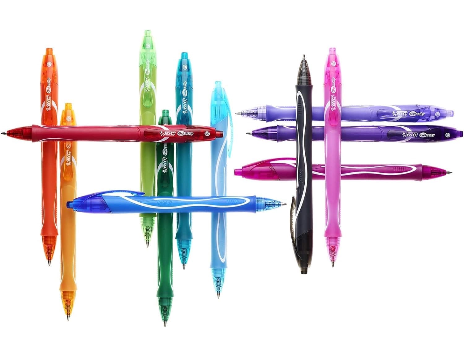 Boligrafo bic gelocity quick dry retractil tinta gel punta de 0,7 mm
