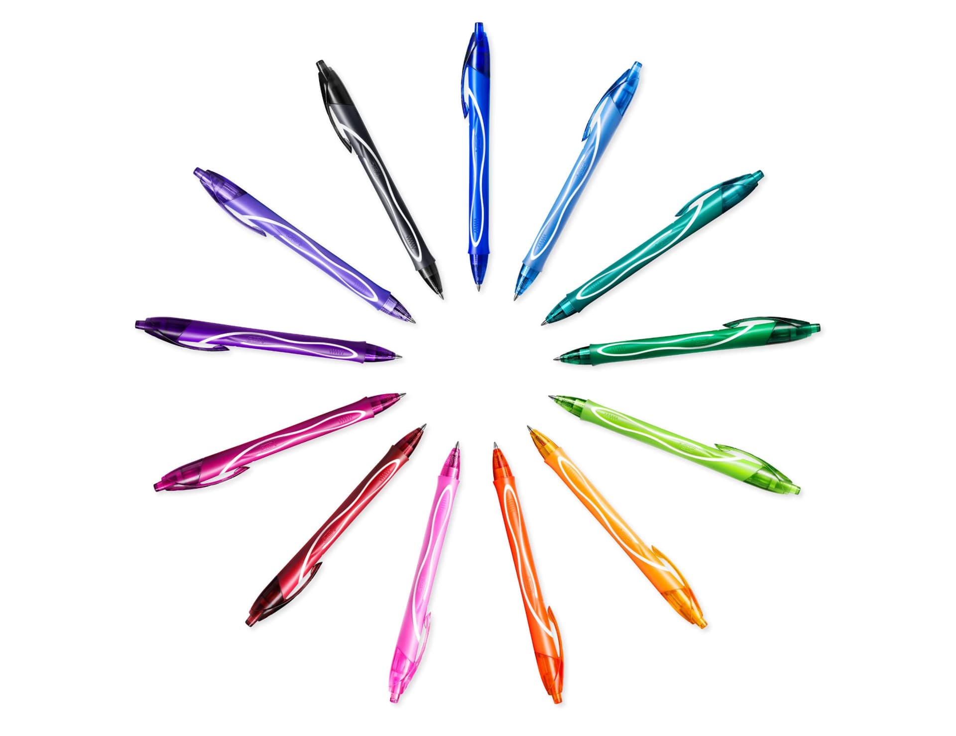 Boligrafo bic gelocity quick dry retractil tinta gel punta de 0,7 mm