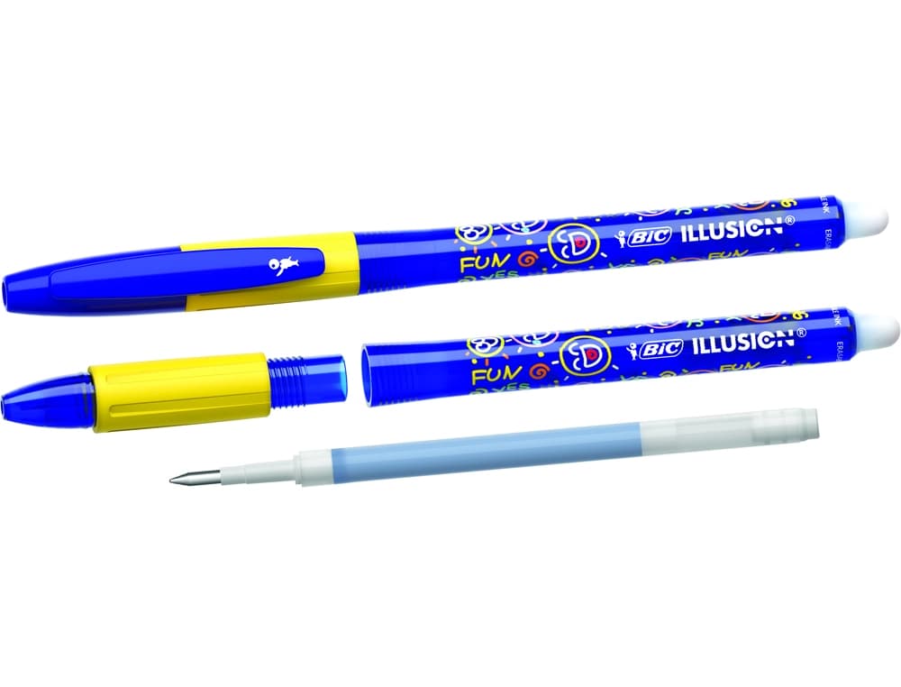 Boligrafo bic gelocity illusion borrable punta de 0,7 mm