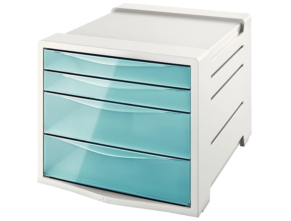 Fichero cajones de sobremesa esselte colour ice plastico 4 cajones